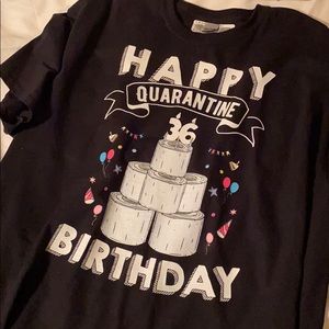 Birthday 36 Tshirt Quarantine XL EUC